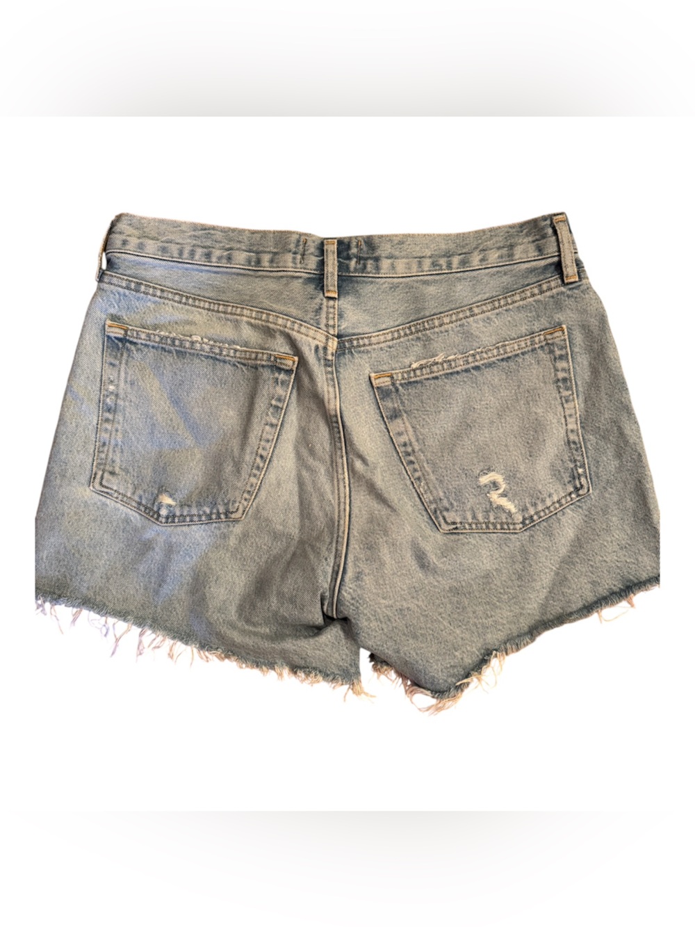 AGOLDE Parker Vintage Cutoff Denim Shorts – Size 29, Light Wash, Distressed EUC - Picture 6 of 6
